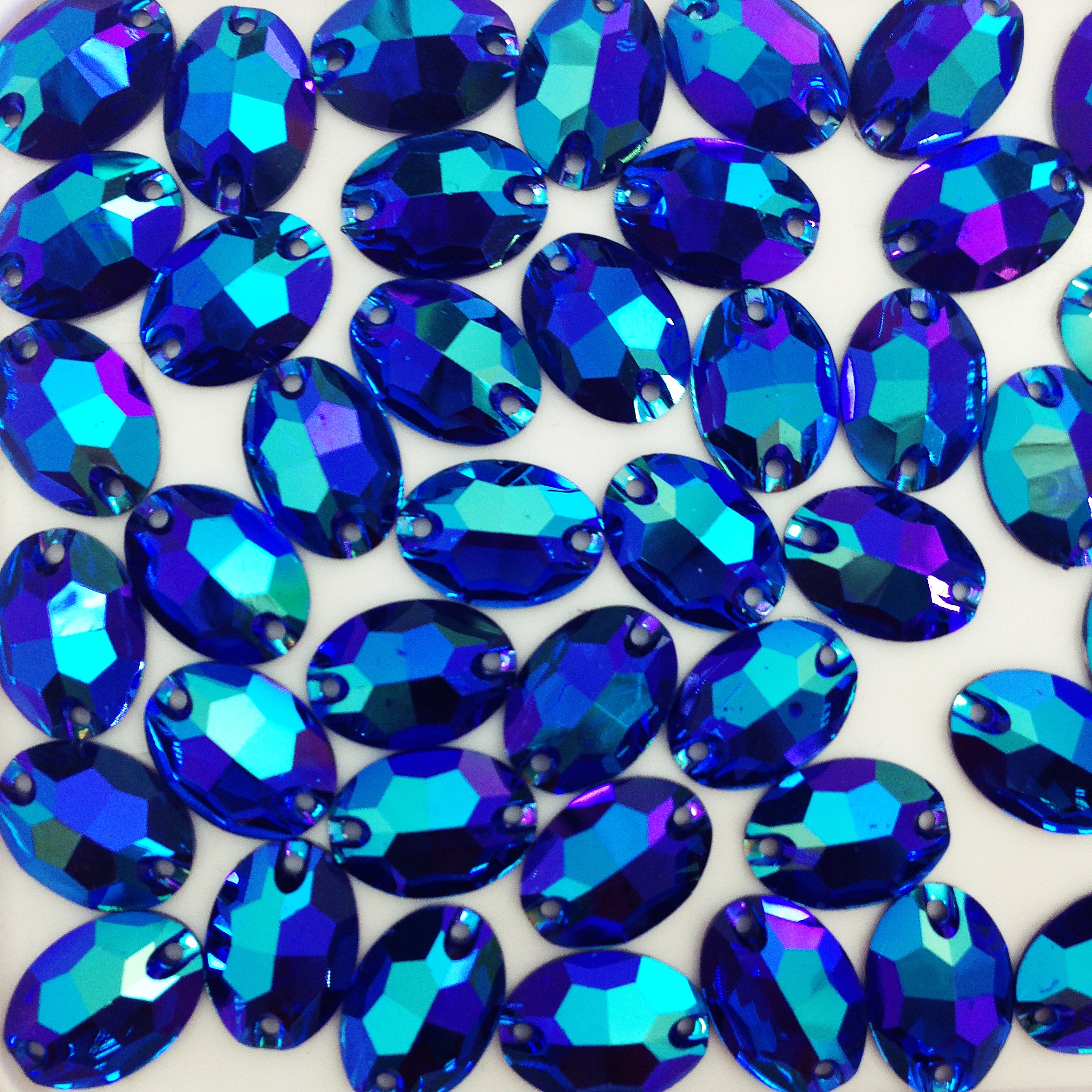 Овал Sapphire AB (синтетическое стекло)