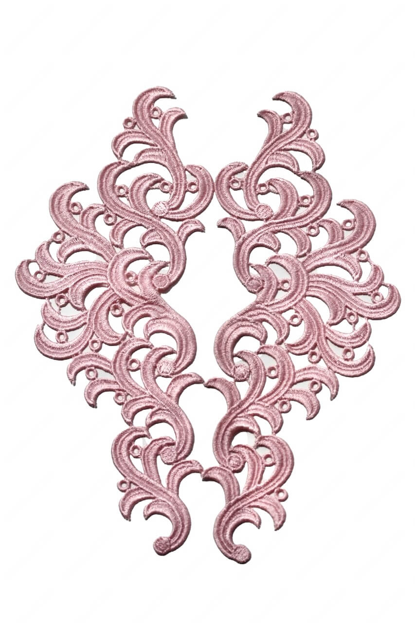 Мереживний лейс Lt Rose 22х9см №17
