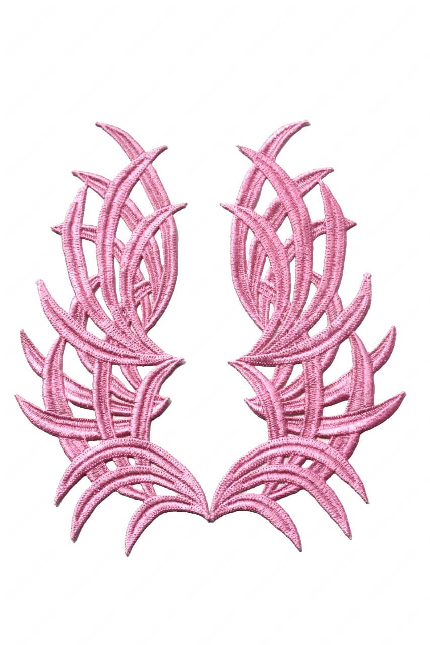 Мереживний лейс (2шт) Lt Rose Pink 23х10см №59