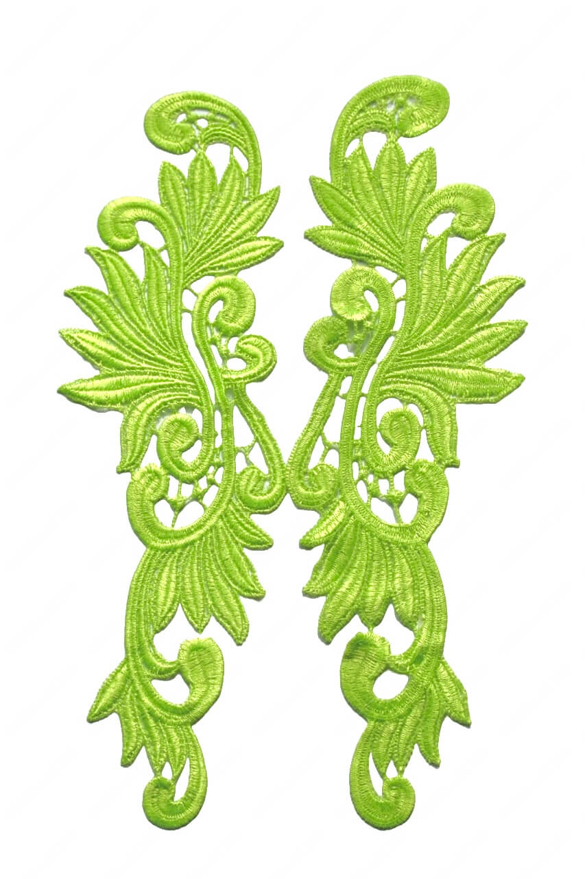 Мереживний лейс Neon Green 30х9см №43