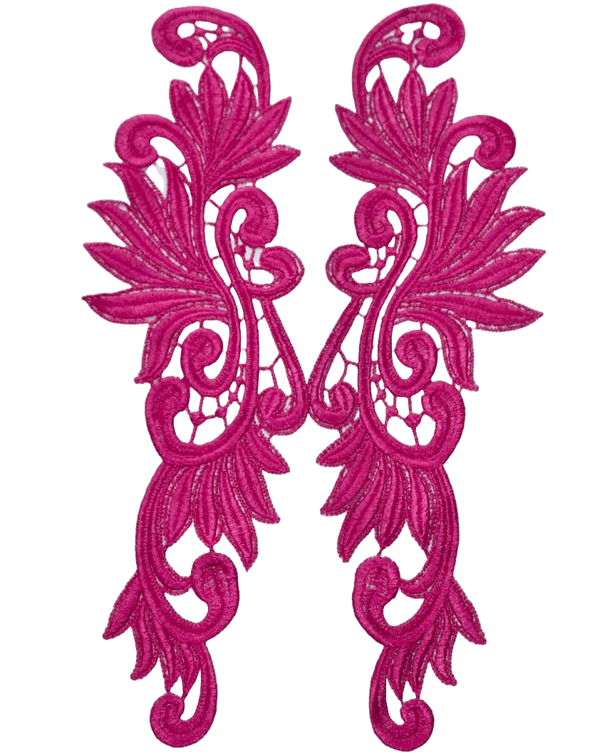 Мереживний лейс Fuchsia 30х9см №56