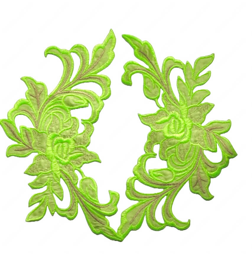 Мереживний лейс Green Neon HF 22.5х13см №42