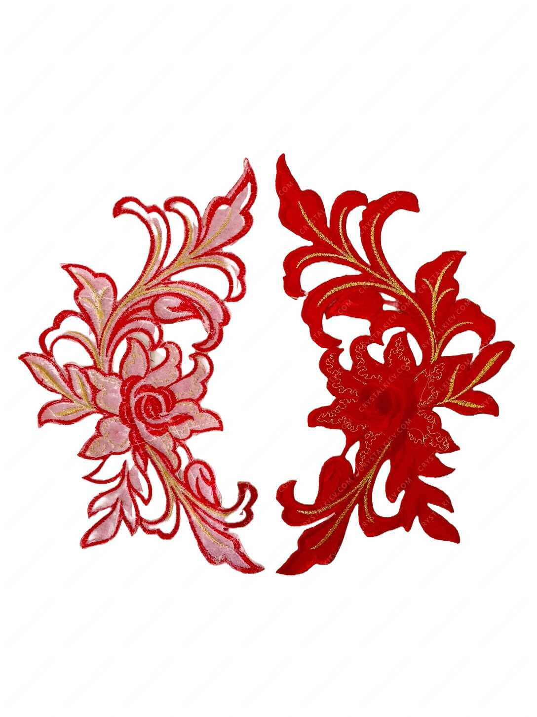 Мереживний лейс Red HF 22.5х13см №71