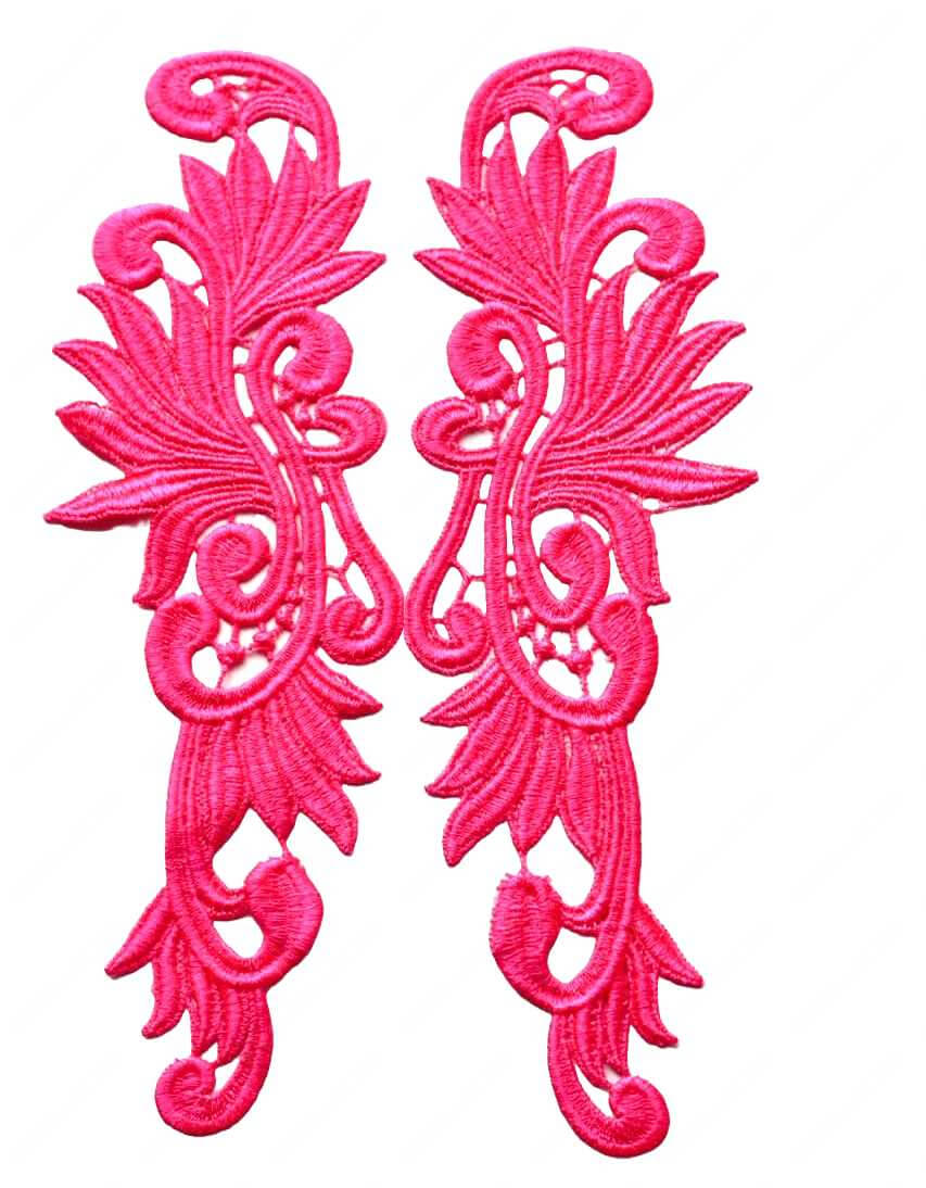 Мереживний лейс Pink 27.5х9см №68