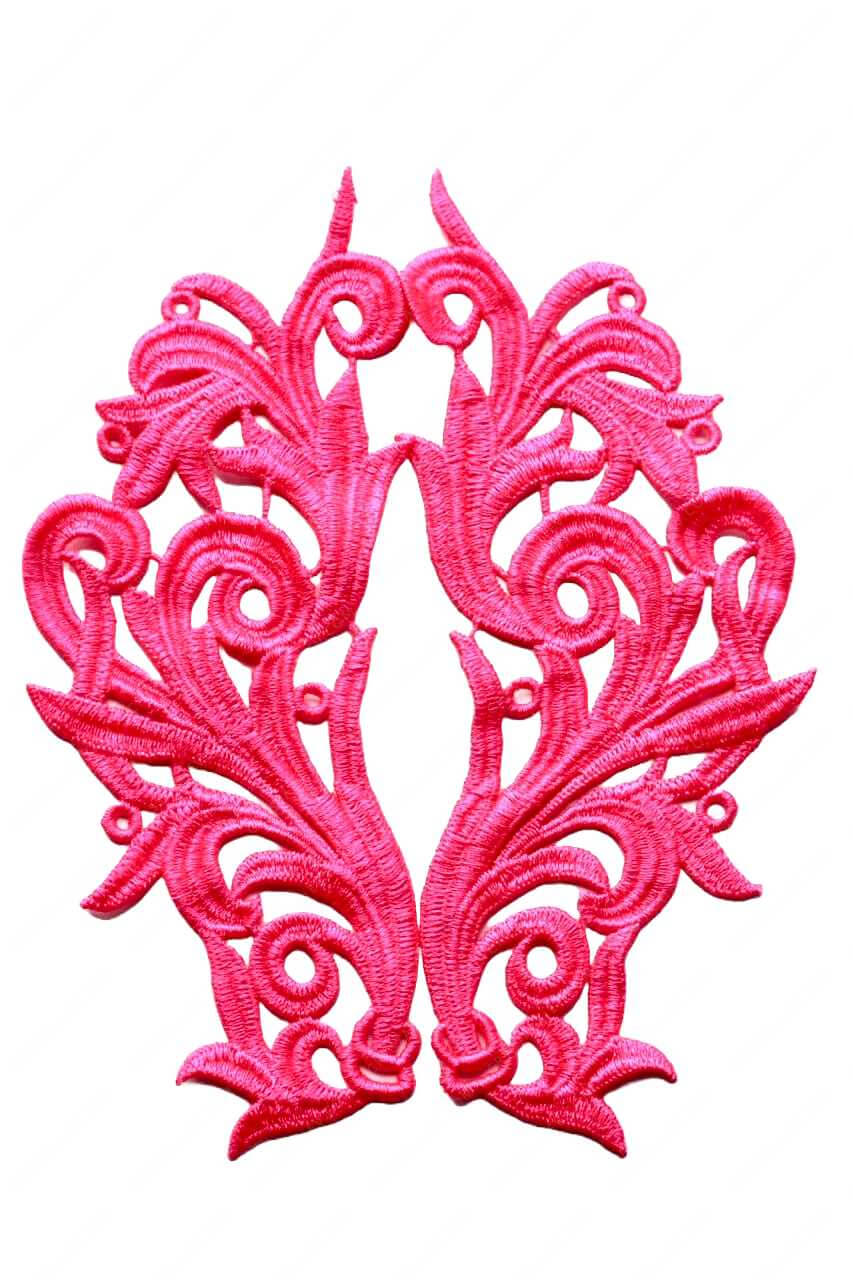 Мереживний лейс Pink 22х9см №64